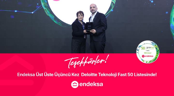 Endeksa Üst Üste Üçüncü Kez Deloitte Teknoloji Fast 50 Listesinde!